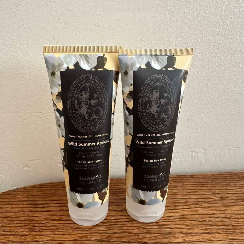Tweak’d by Nature WILD SUMMER APRICOT Cleansing Hair Treatment‎ + Body Cream 3oz